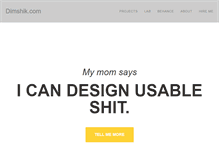 Tablet Screenshot of dimshik.com